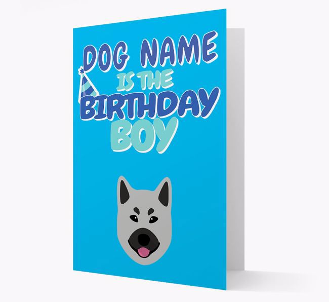 'Birthday Boy' Card with {breedFullName} Icon